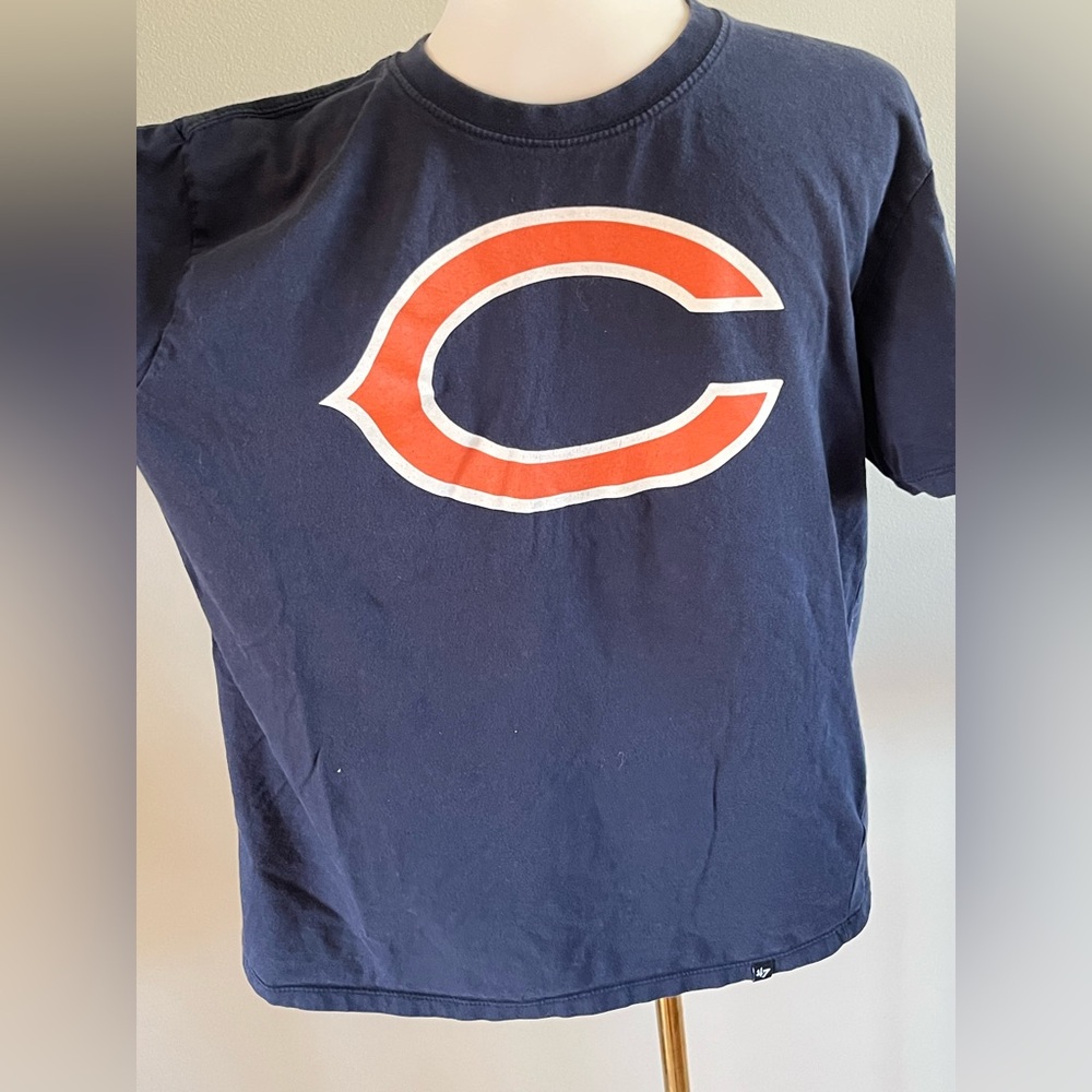 Walter Payton Navy Blue Name & Number Logo - #34 Football Chicago Bears T-Shirt - Picture 2 of 4